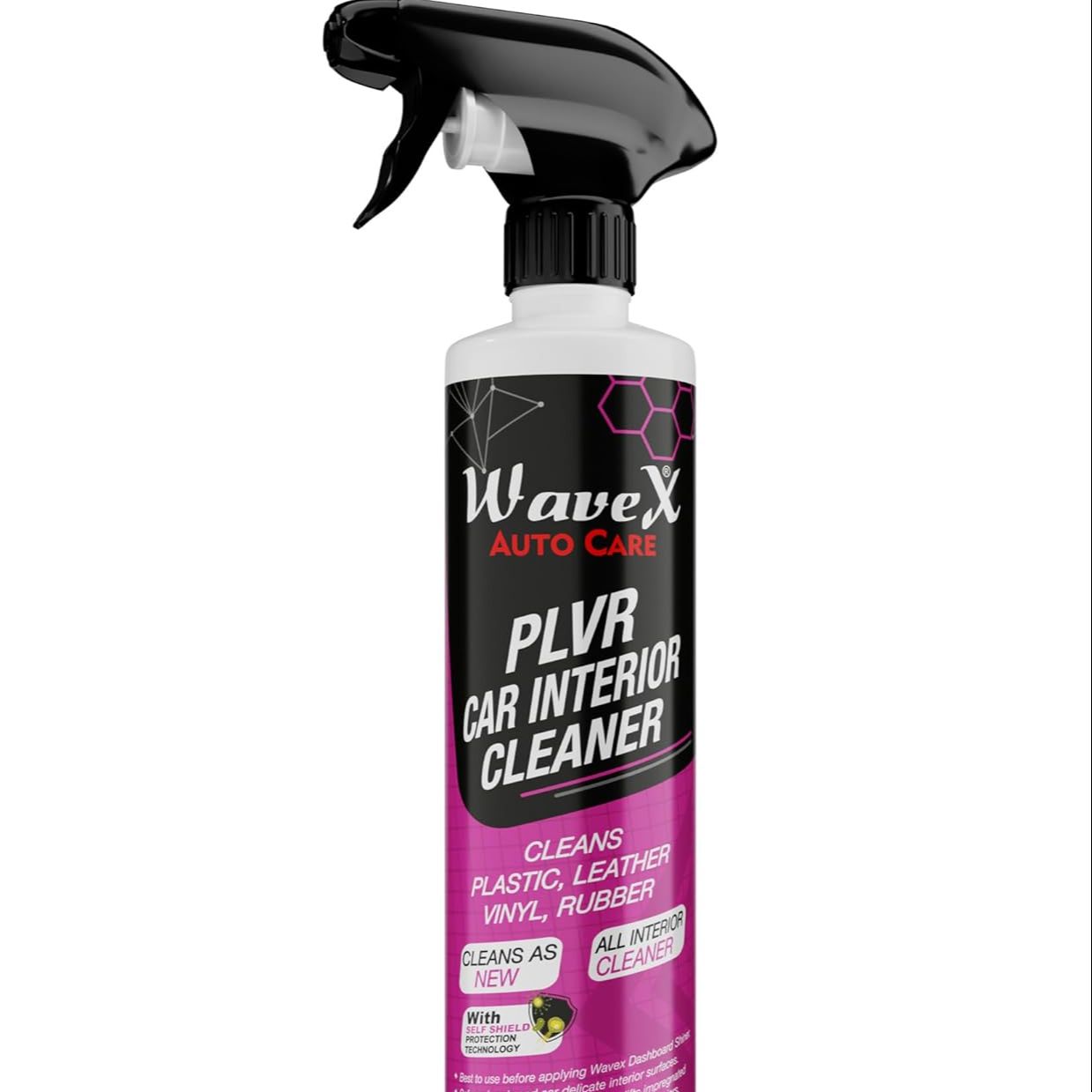 Wavex PLVR Cleaner for Plastic, Leather, Vinyl & Rubber | Multi-Surface Interior Cleaner | Removes Dirt, Grime & Stains | Safe & Effective Formula for Car & Home Use |300ml | Interior cleaner, plastic cleaner, leather cleaner, vinyl cleaner, rubber cleane