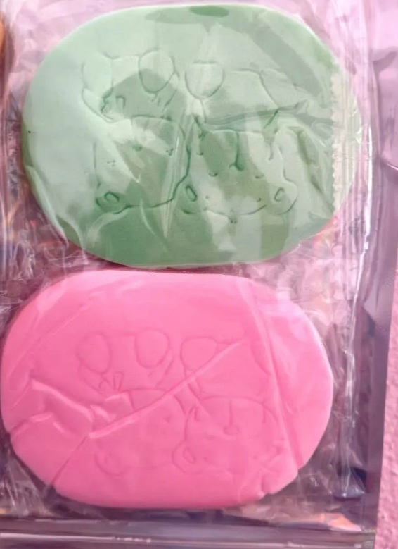 1 Pack = 2 Pieces Large Powder Puff - Sponge Applicator for Cosmetics