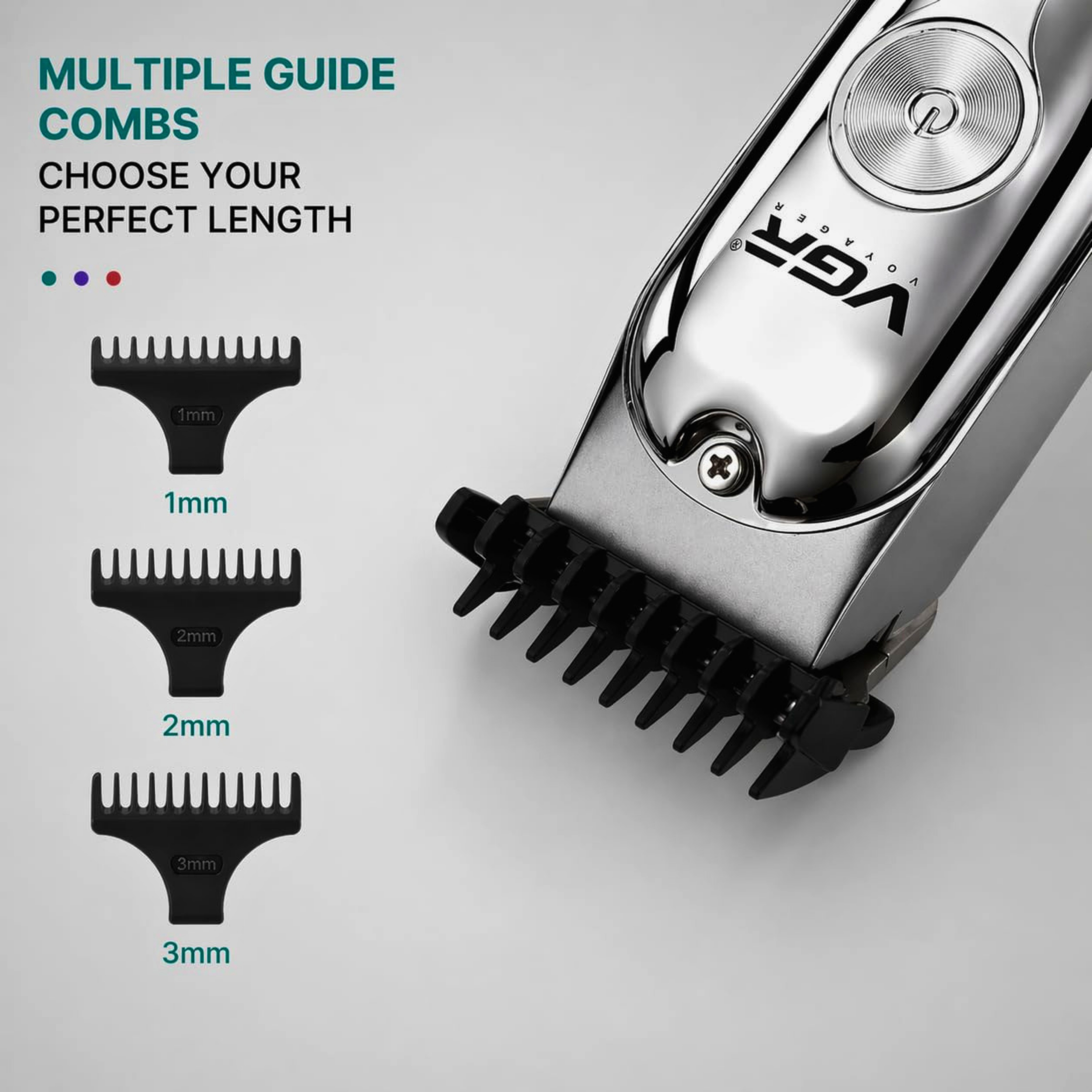 VGR 071 Professional Hair Trimmer Rechargeable For Men | VGR 071 Hair Trimmer Beard Trimmer Kit for Men Cordless Hair Mustache Trimmer Hair Cutting Groomer Kit Precision Trimmer Waterproof USB Rechargeable