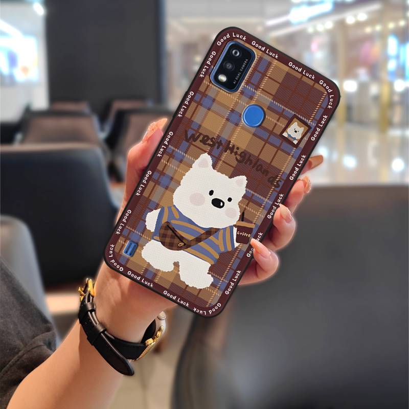 Silicone Graffiti Phone Case For ZTE Blade A51/51S/A7P Protective Phone Pouch Anti-dust Back Cover Dirt-resistant Cute