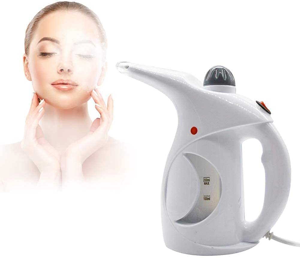 Portable Steam Vaporizer - Includes Base Unit, Vaporizer & Nozzle Attachments, Steam Booster - Multi-Color Garment & Facial Steamer, Fast Heat-Up for Home & Travel