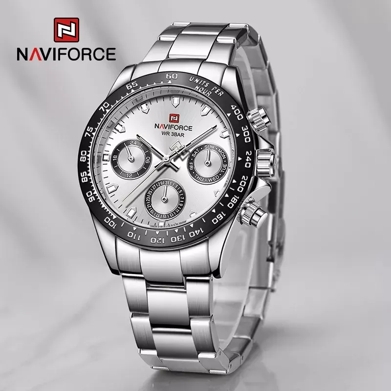 NAVIFORCE NF9193 Classic Business Luminous Multifunction Chronograph Stainless Steel Watch For WOMEN