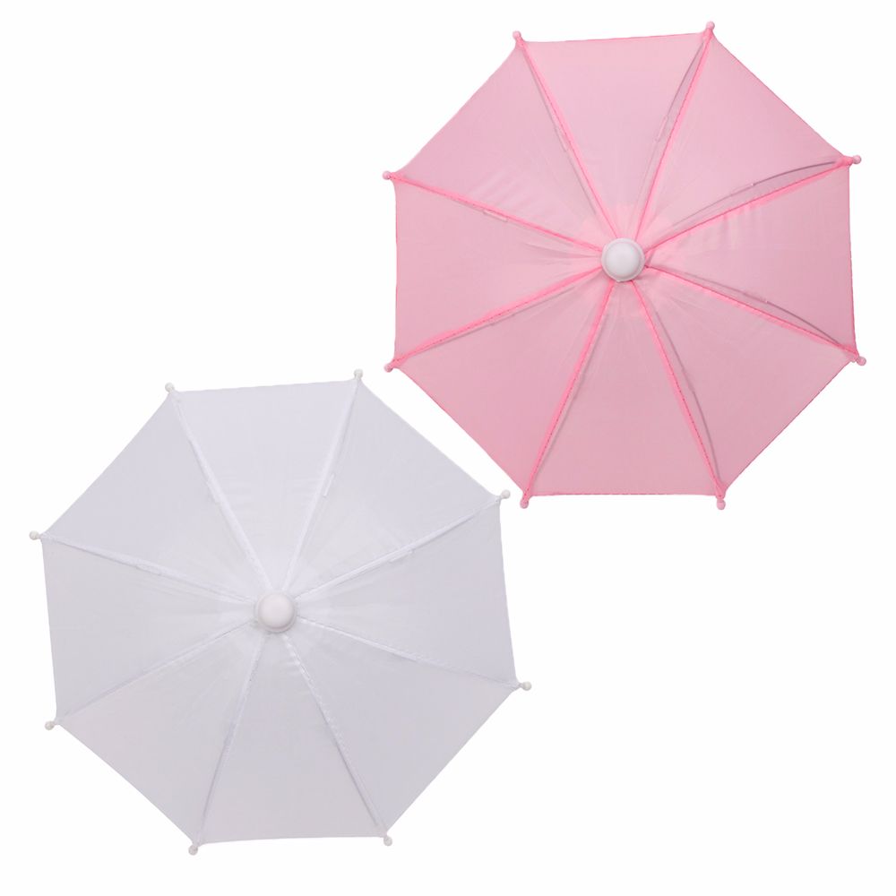 2PCs New Style Colorful Doll Accessories Mini umbrella Rain Gear Doll Embellishment Toy Umbrella