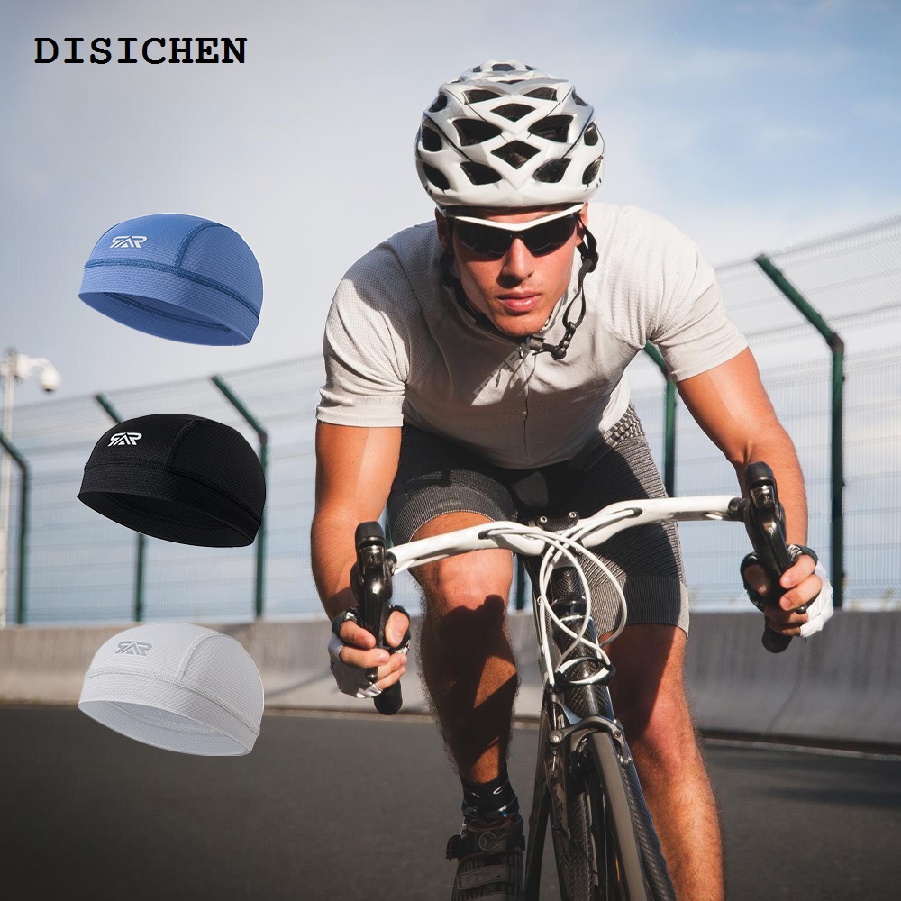 DISICHEN High Quality 2/3pcs Moisture Wicking Skull Cap Sun Protection Breathable and Lightweight Cycling Helmet Liner Hat