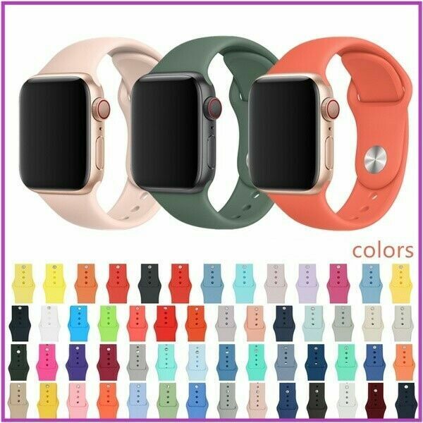 Strap 42/44mm Skin-Friendly Replaceable Silicone Band Strap