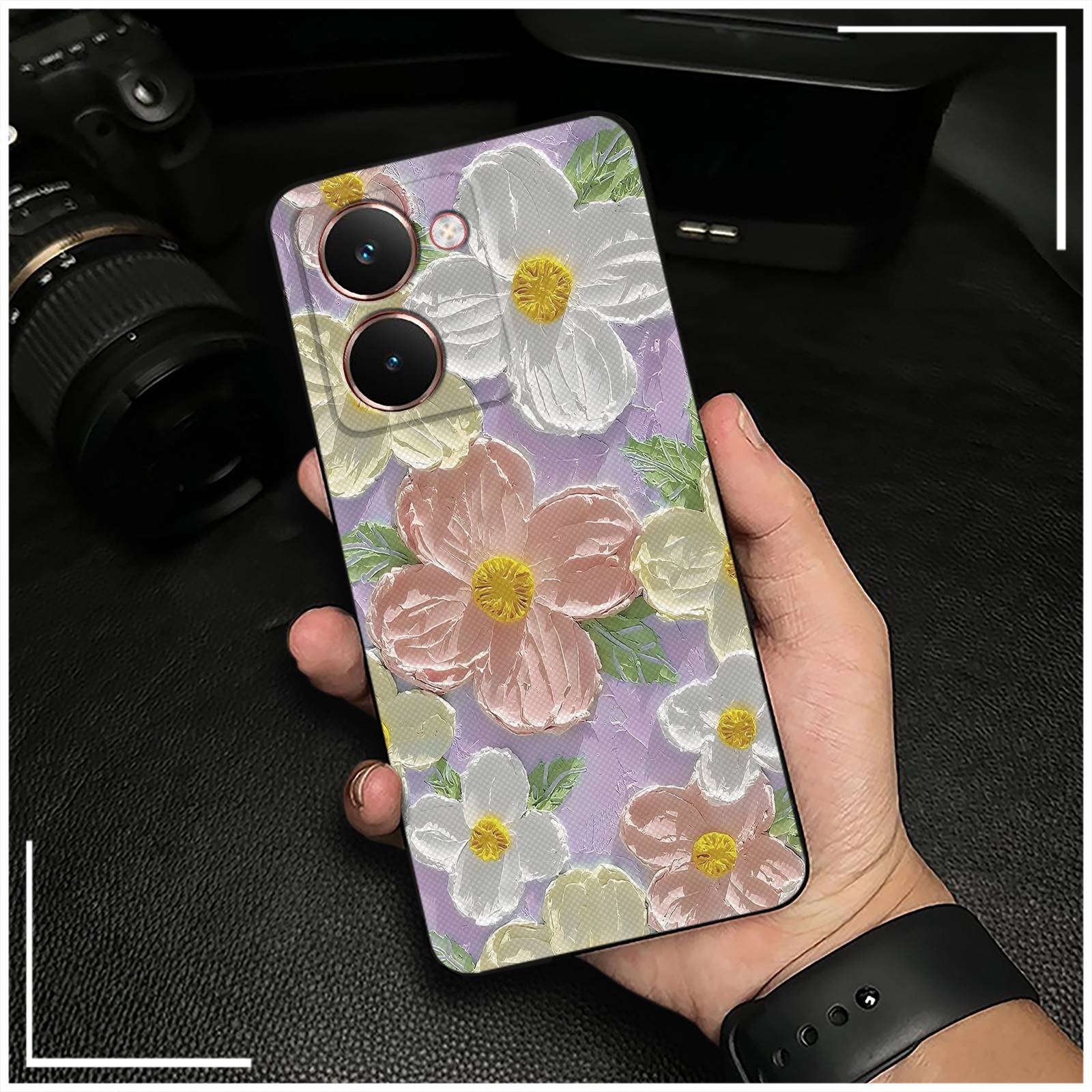Oil Painting Fashion Design Phone Case For Realme P3 Ultra 5G Back Cover Shockproof Cartoon Dirt-resistant Waterproof