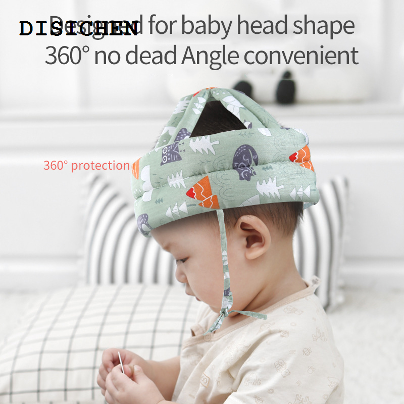 DISICHEN 2025 New Baby Safety Helmet Head Protection Hat Safety Soft Comfortable Head Security Protection Crash Cap Adjustable Protective Headgear