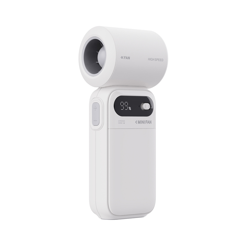 Low Noise Mini Handheld Fan 100 Speed Settings, LED Display Portable for Outdoor Use