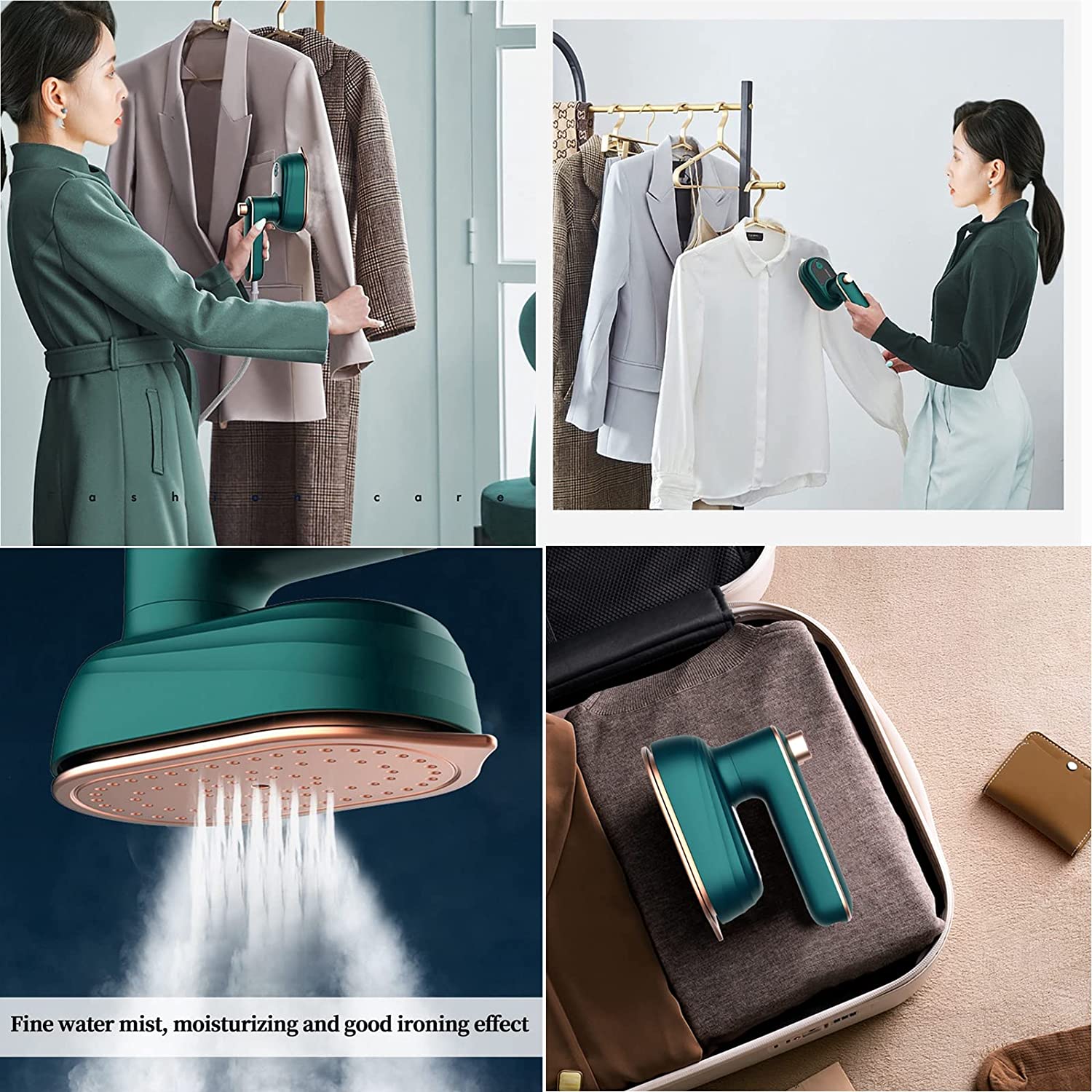 Mini Wet Dry Ironing Heat Press Portable Electric Iron Steamer Handheld For Home Travel Business