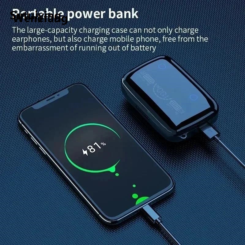 Wenefang Sutuiying M19 Earbuds TWS Earphone M10 Intelligente Touch Control Wireless Bluetooth-compatible Headphones Waterproof LED Display With Mic