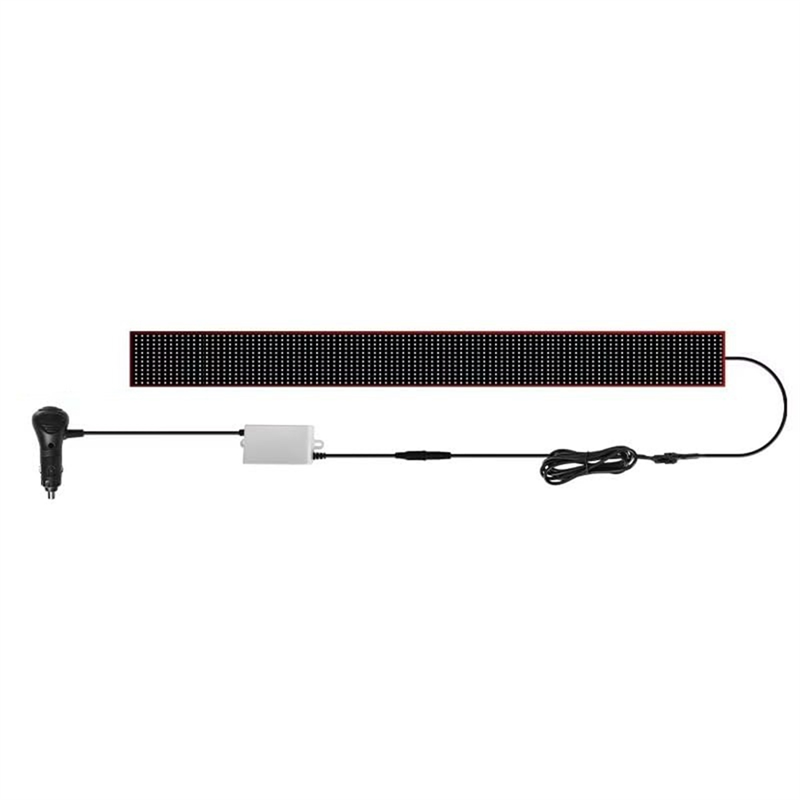 Truck Devil Eye LED Matrix Pixel Panel Soft Foldable Lighting Graffiti Scrolling Stick Up Text Board Windshield 47.2inch
