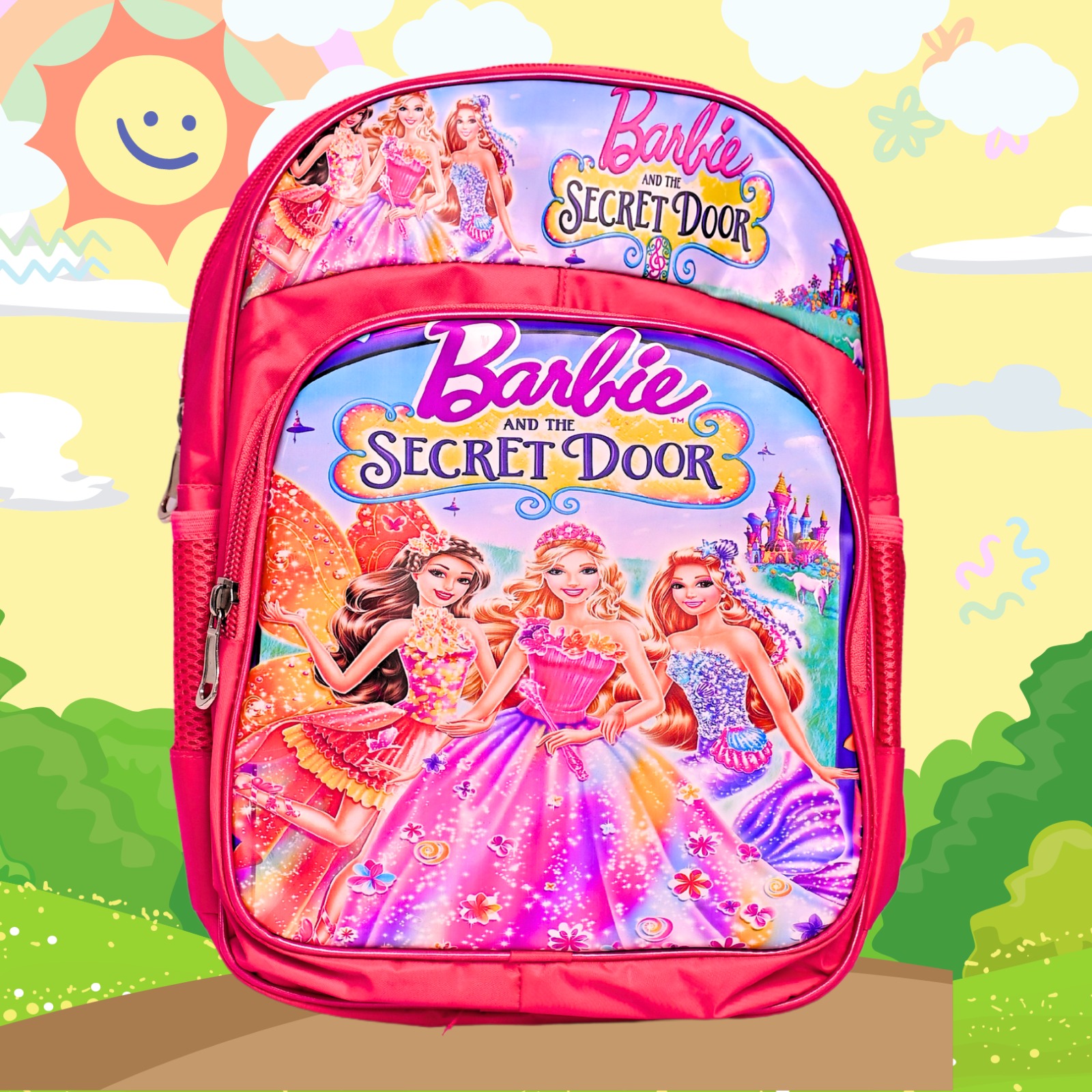 High quality barbie school bag for office, picnic, camping, hiking, school , college and university 02-SS-barbie pink
