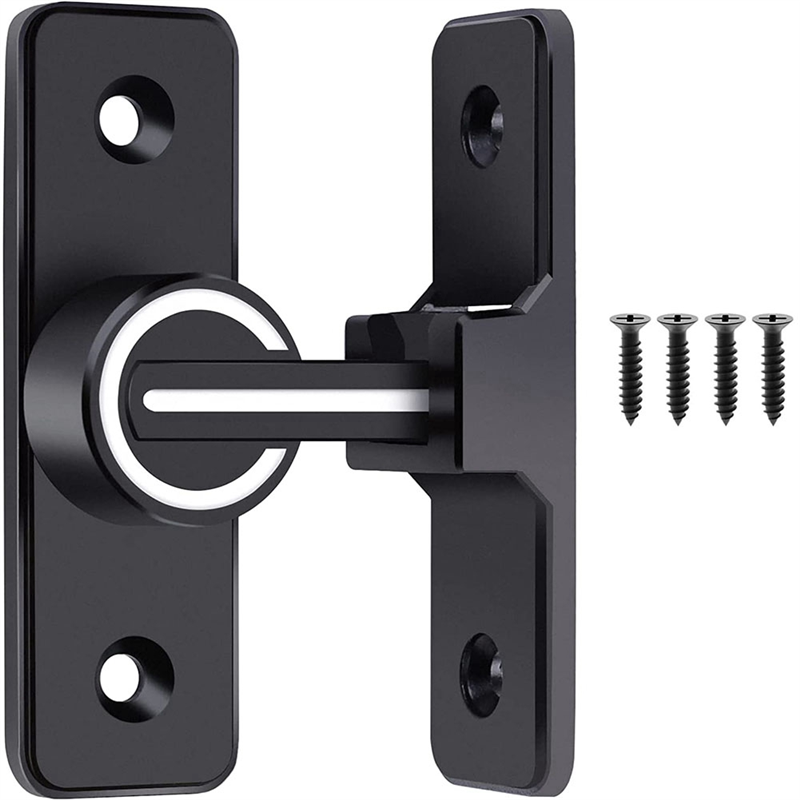 1 PCS Barn Door Lock Luminous 90 Degree Heavy Duty Gate Latch Suitable for Garden,Garage (90 Degree)