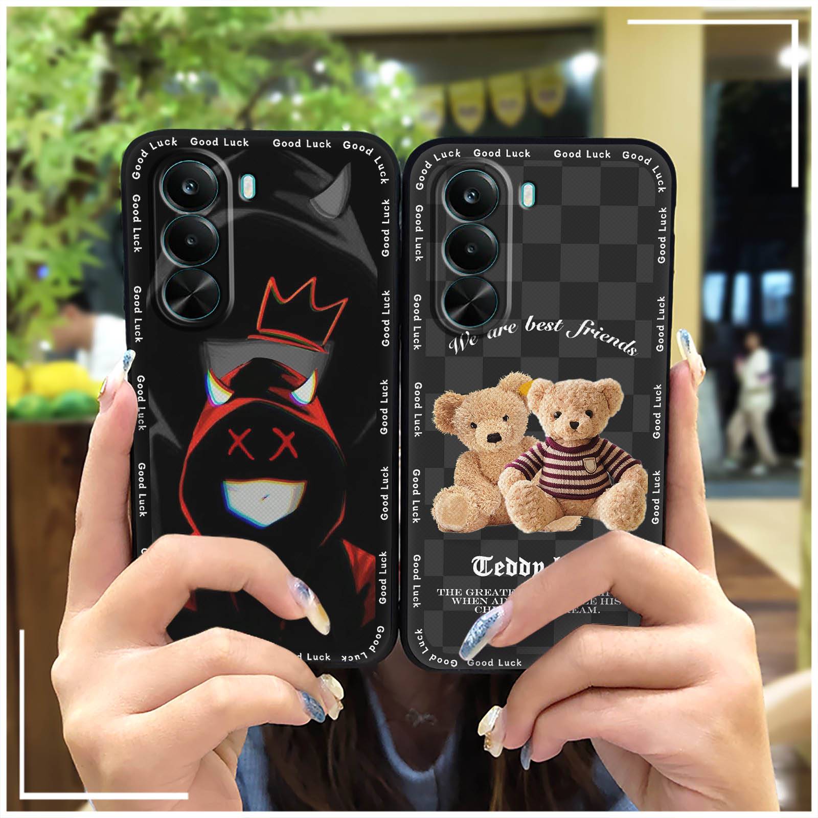 TPU Shockproof Phone Case For 1+15/OnePlus15 Anti-dust Cartoon Dirt-resistant Waterproof Silicone Back Cover Durable