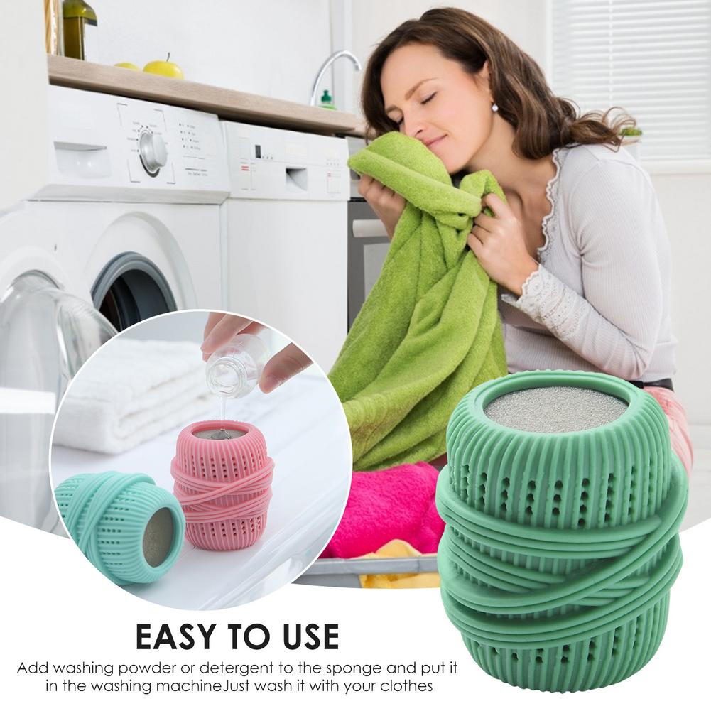 1Pcs Reusable Laundry Washing Drying Fabric Softener Washing Machine Ball