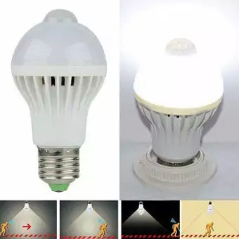Motion Sensor Light Bulb,E27 Smart Bulb 5W