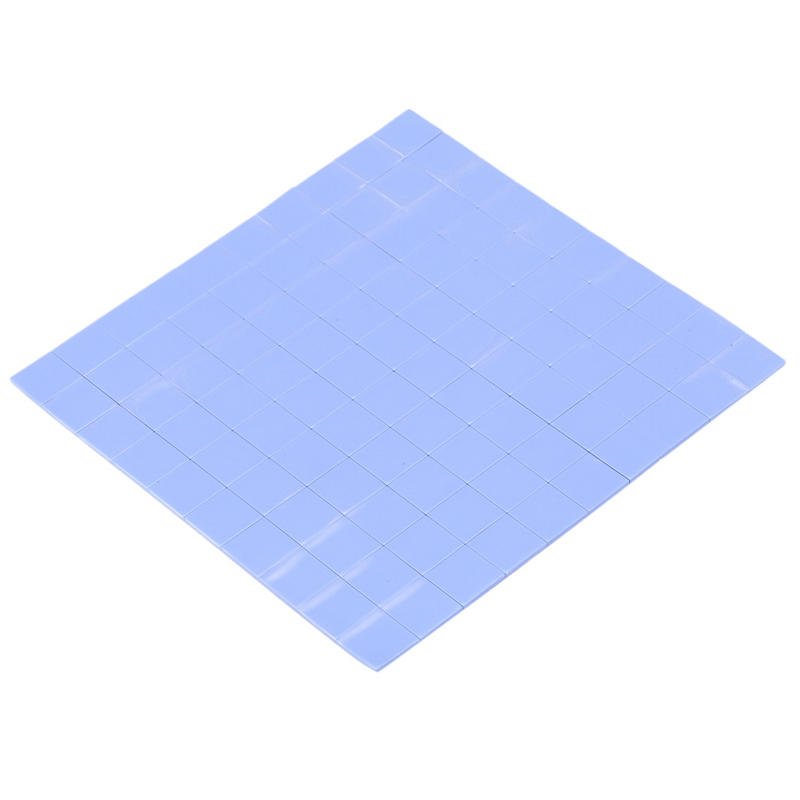 200pcs 10X10X1mm Silicone Thermal Pad for Conductive Heat Sink Insulation Pate, Blue