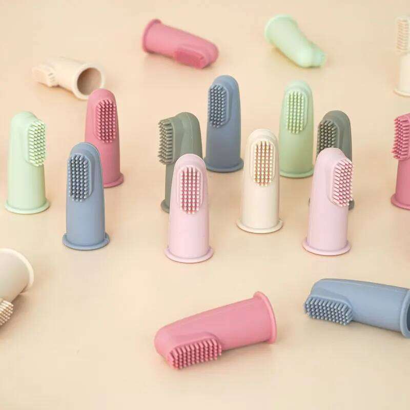 Teether Childrens Products Finger Food Grade Silicone Toys Toothbrush Head For Babies New Born Baby Items Gift