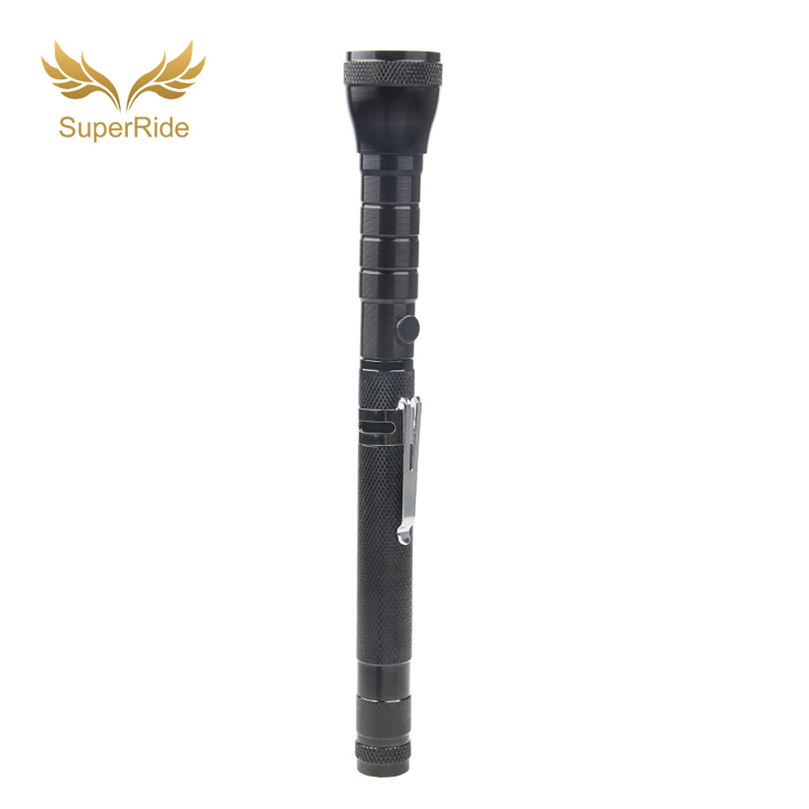 SuperRide Handheld Flash Lamp Cob Flashlight with Extendable Magnetic Pickup Tool - Portable Handheld Torch for Camping Hiking Car for Easy