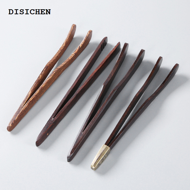 DISICHEN 1Pcs Natural Bamboo Tea Clips Teaspoon Chinese Kongfu Tea Wooden Tea Clip Utensils Tools Kitchen Food Clips Teaware Accessories