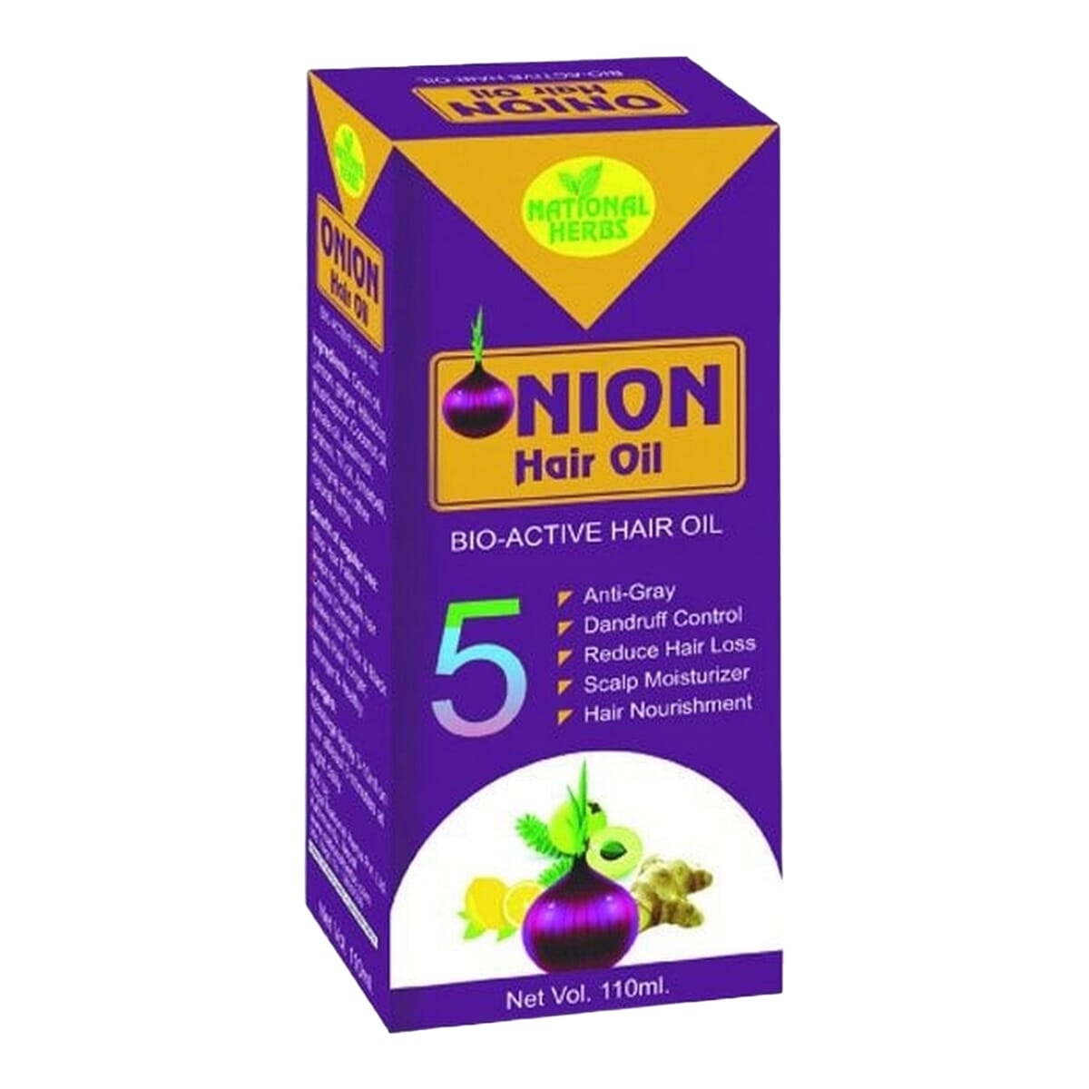 National Herbs Onion Hair Oil 110 ml