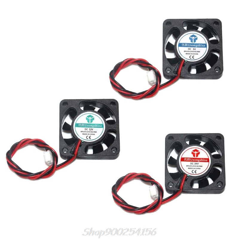 DC 5V/12V/24V Computer CPU Cooler Mini 4010 Cooling Fan 40x40x10mm Small for Ender 3 CR-10 Au29 20