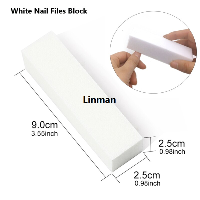 5 Pcs/Set Black Nail File Manicure Kit Double Sided Polishing Washable Files Sponge Buffer Block Acrylic Cleaning Brush DIY Set