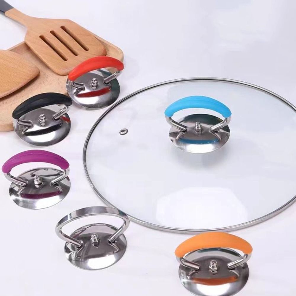Durable Universal Pot Handle Anti-scalding Replacement Handgrip Pot Pan Lid Hand Grip Stainless Steel Rust-proof Lid Knobs Cap Kitchen Accessories