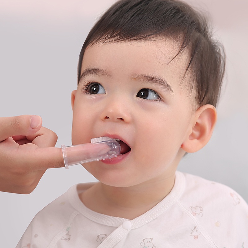 Mumlove Soft Silicone Finger Toothbrush For Baby Teething And Oral Care