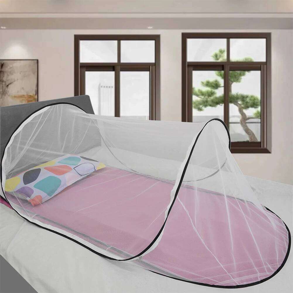POP-Up Tent with Zipper Outdoor Net Portable Folding Mosquito Netting for Camping Backyards