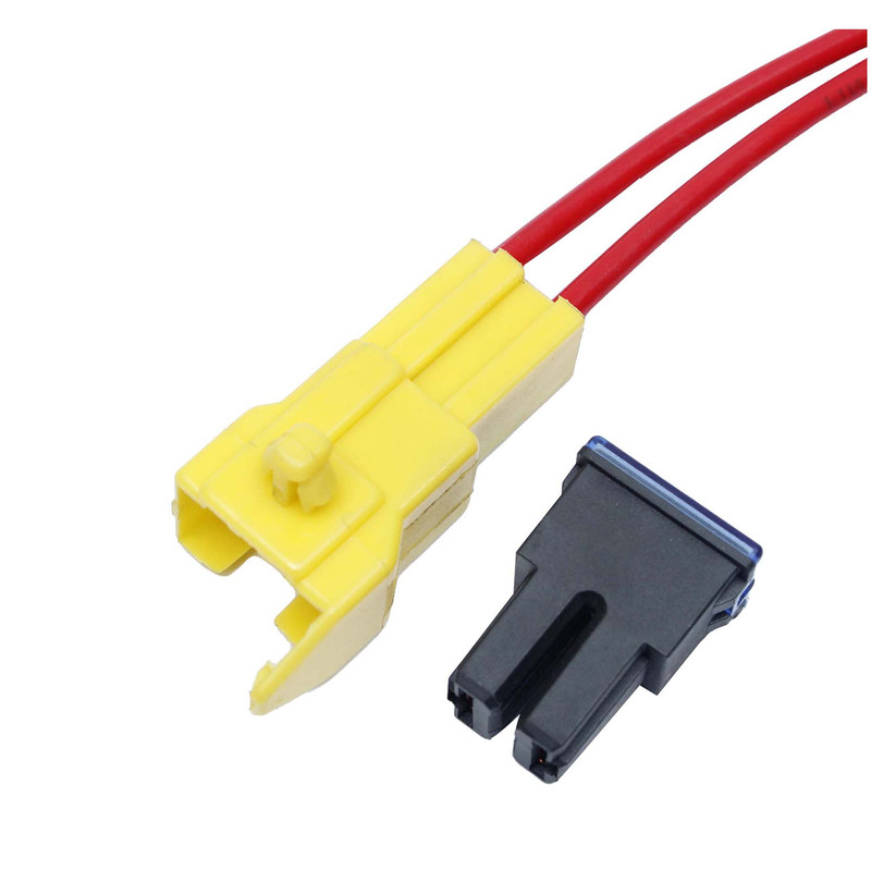 Fuse Holder For Fuse Female Big (2 Pin MaleJack) Yellow Gitti with 80 amp Fuse
