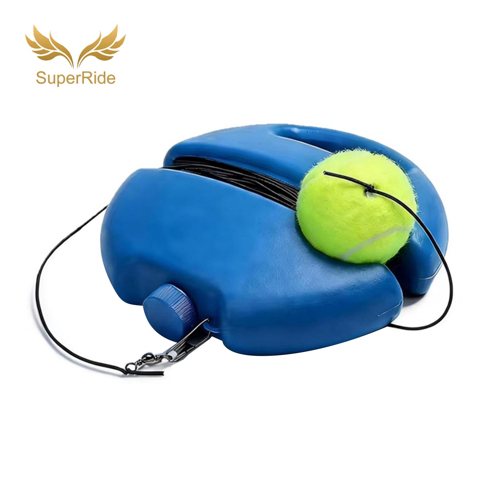 SuperRide Tennis Training Equipment 1 or 2 Pcs Portable Tennis Trainer with String Ball - Solo Practice Rebounder for Beginners Tennis for Easy