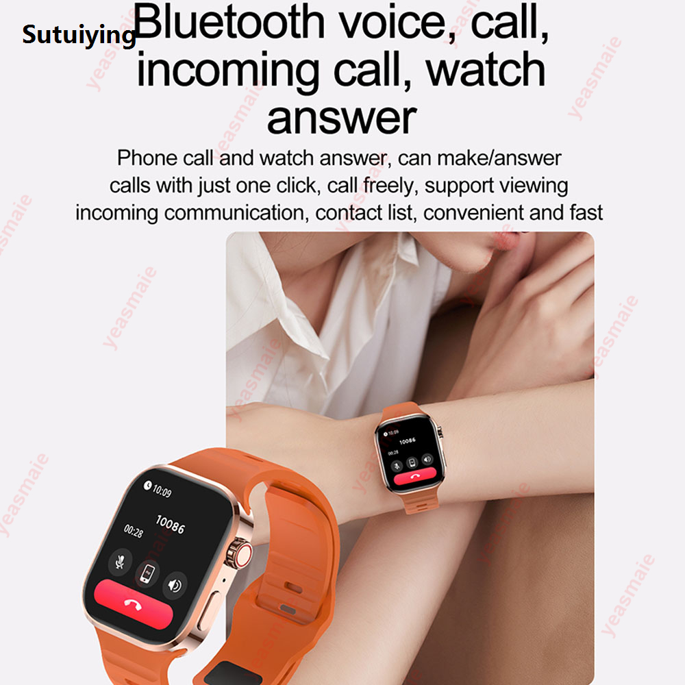 Sutuiying New Smartwatch Men Sports Watch for Android IOS Health Monitoring 2025 Smart Notifications Music Voice Assistant Smart Watch Women