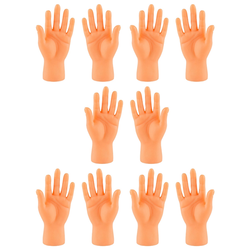 EITGZWAS 10Pcs Funny Mini Hands Finger Small Hand Tease the Cat Pet