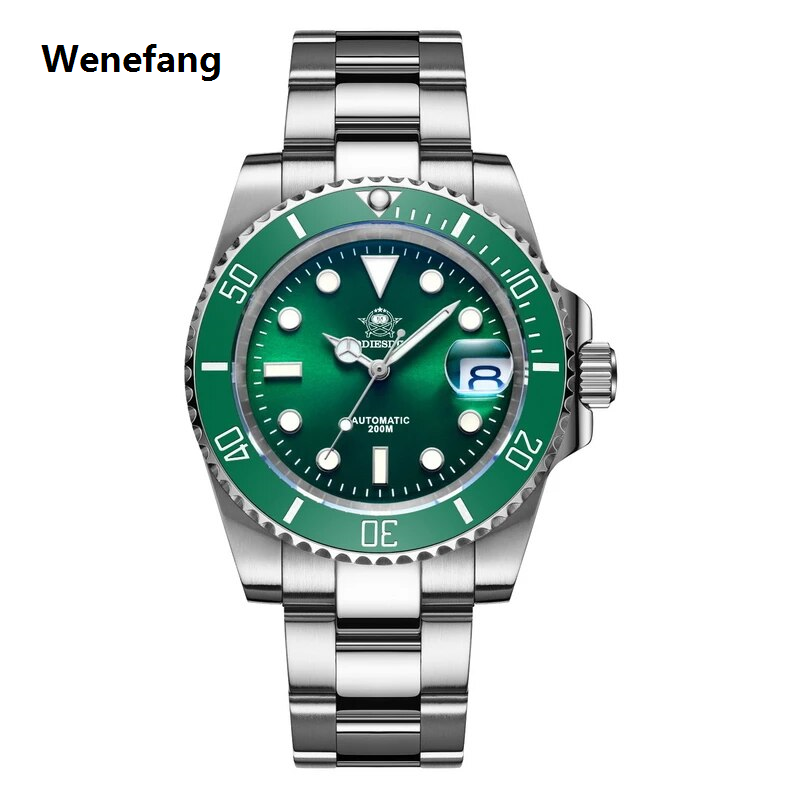 Wenefang ADDIESDIVE Luxurious Men's Automatic Watch BGW9 Luminous Ceramic Bezel Sapphire Glass DIVER'S WATCH Men NH35A Mechanical Watches