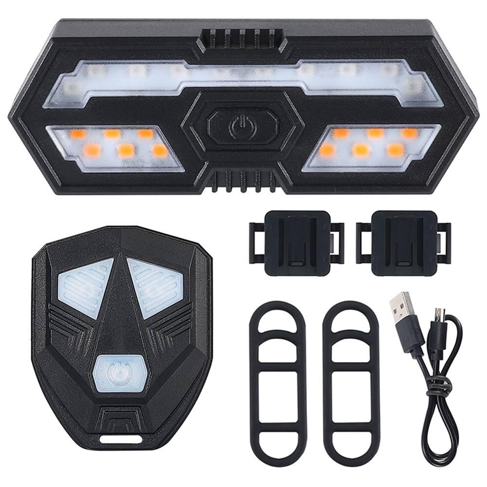 OUMERY New Bike Turn Signals Remote Control Bicycle Direction Indicator LED Rear Light Cycling Taillight with Horn