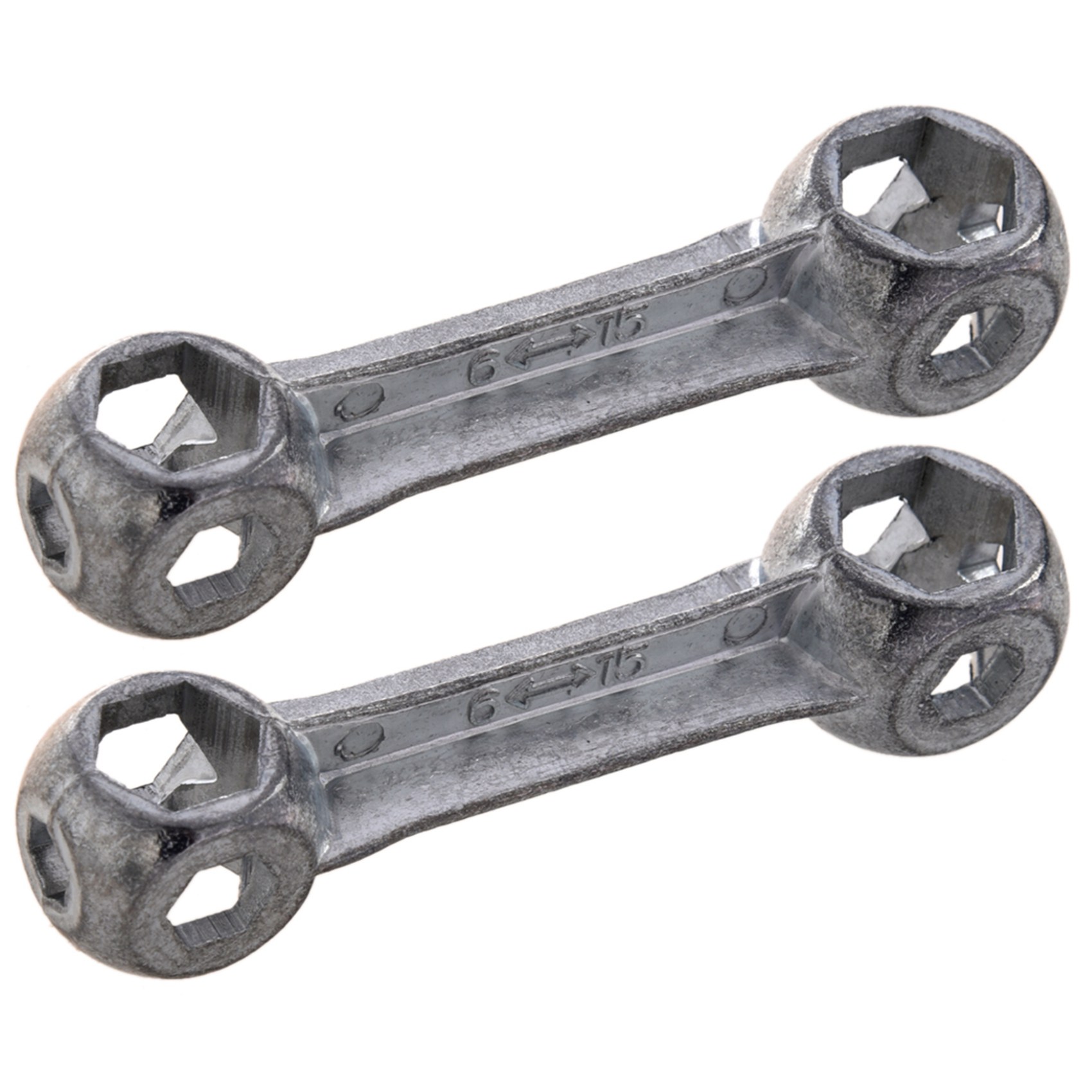 fasdaga 2X 10 in 1 Bicycle Dumbell Wrench Spanner Multifunction Bike Repair Tool 6mm-15mm