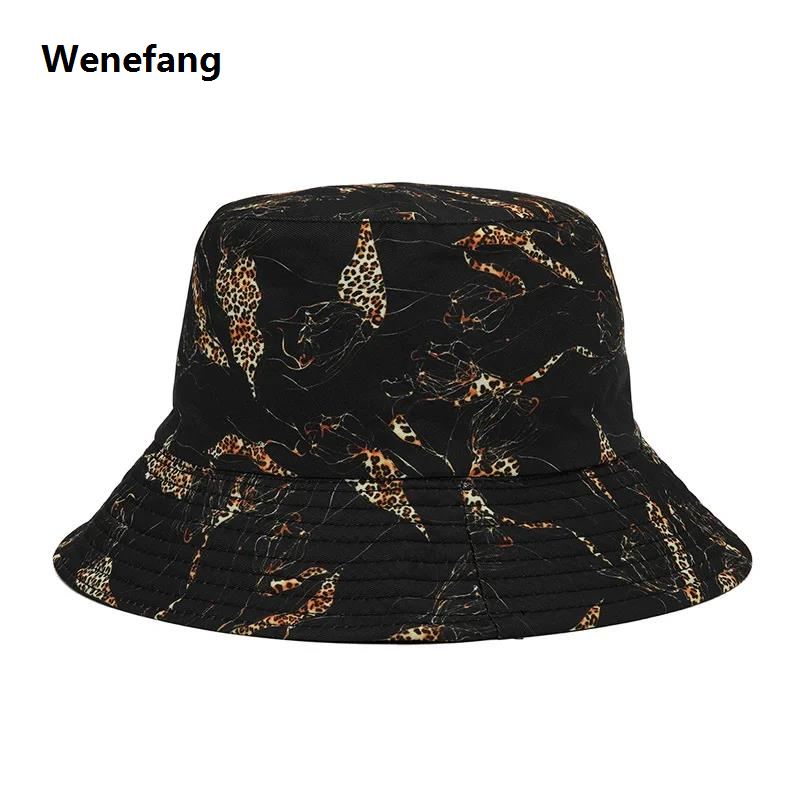 Wenefang 2024 New Summer Graffiti Bucket Hat for Women Men Skull Floral Luxury Outdoor Foldable Bob Fisherman Hat Girls Gorros Panama Sun Hat