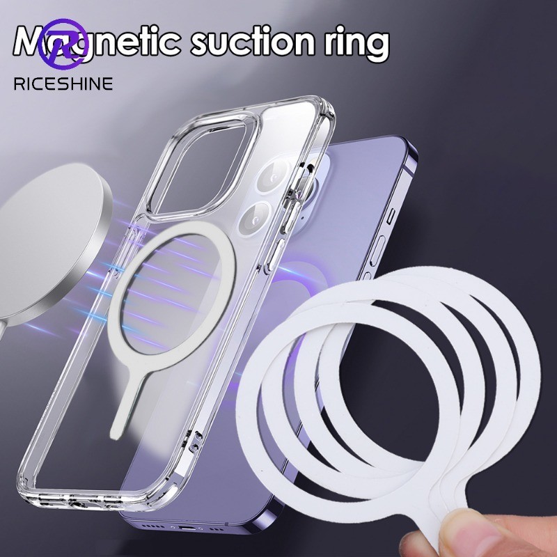 1/5 Pcs Portable Mobile Phone Back Self Adhesive Stainless Steel Magnet Ring Creative Multifunctional Smartphone Bracket Auxiliary Metal Rings