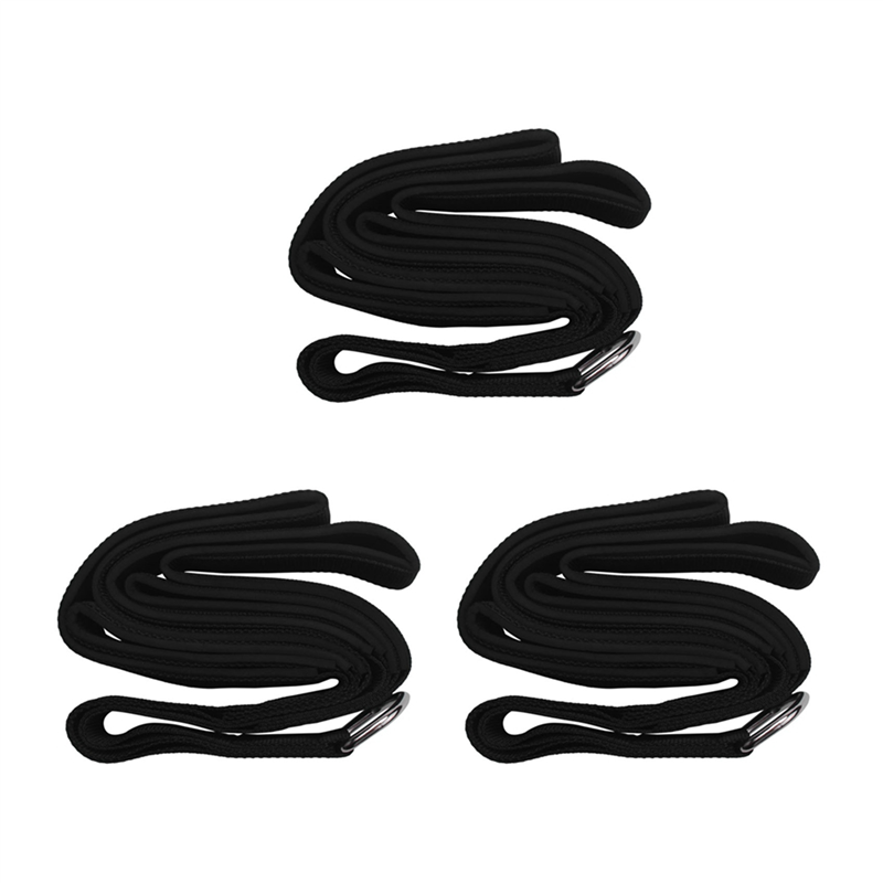 (GGBR) 3X Cable Attachment. 28.7 Inch & 22 Inch Two Lengths Built in 1 Pull Down Rope. Triceps Extension Straps