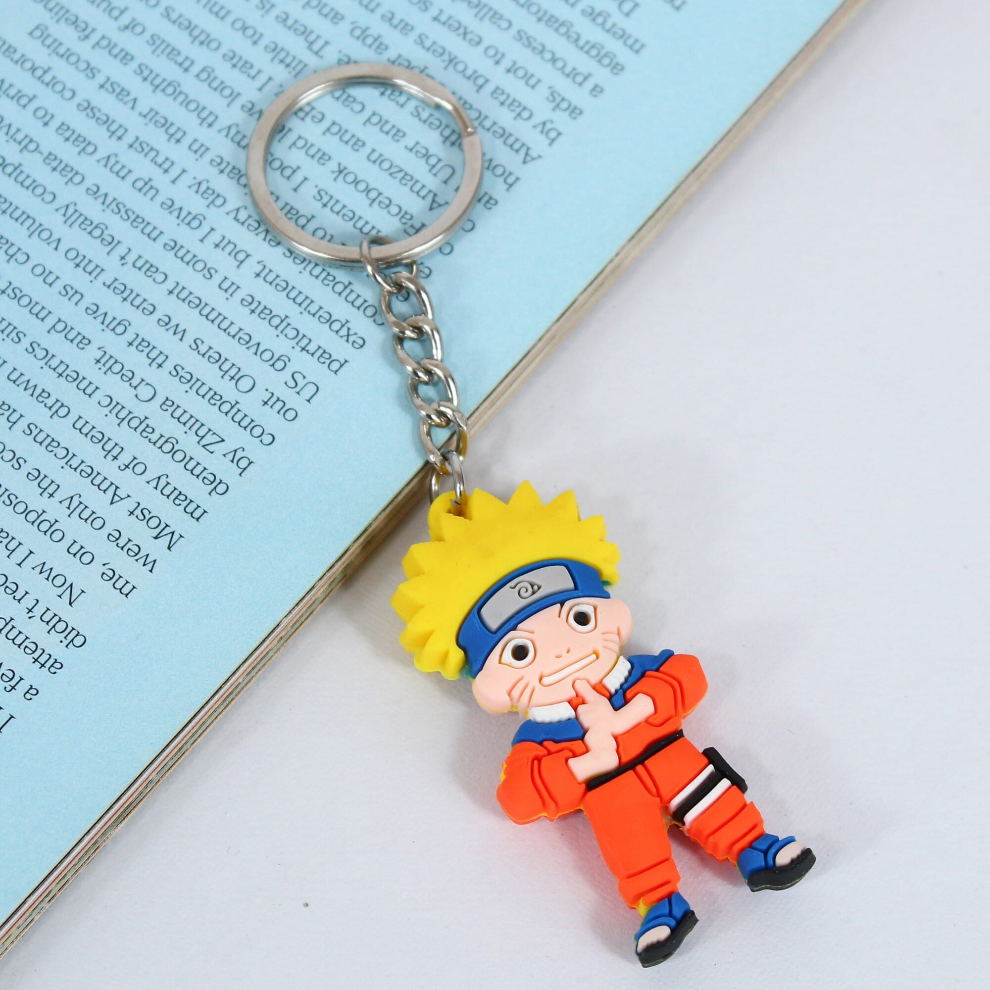 Naruto Anime Keychain Cute KeyChain Silicone KeyRing
