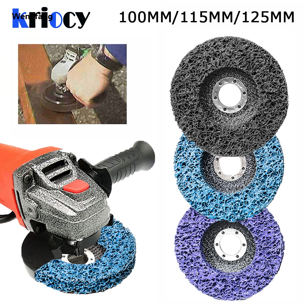 Wenefang Poly Strip Disc Abrasive Wheel Paint Rust Remover Clean Grinding Fashion Wheels For Motorcycles Durable Angle Grinder Car 100/115/125mm