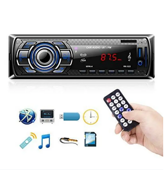 Xbtqd FM Compact MP3 Player Car Radio