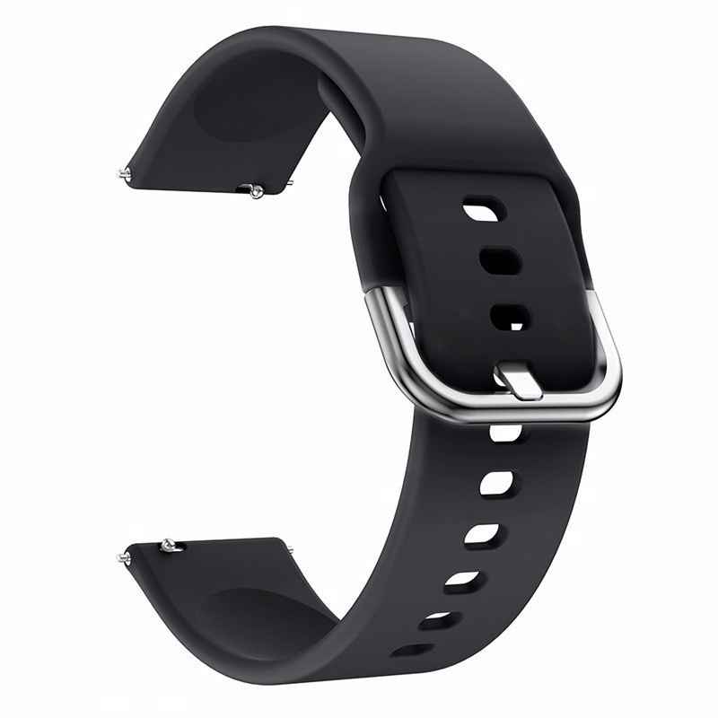 20MM Black Color Buckle Strap Smart Watch Band