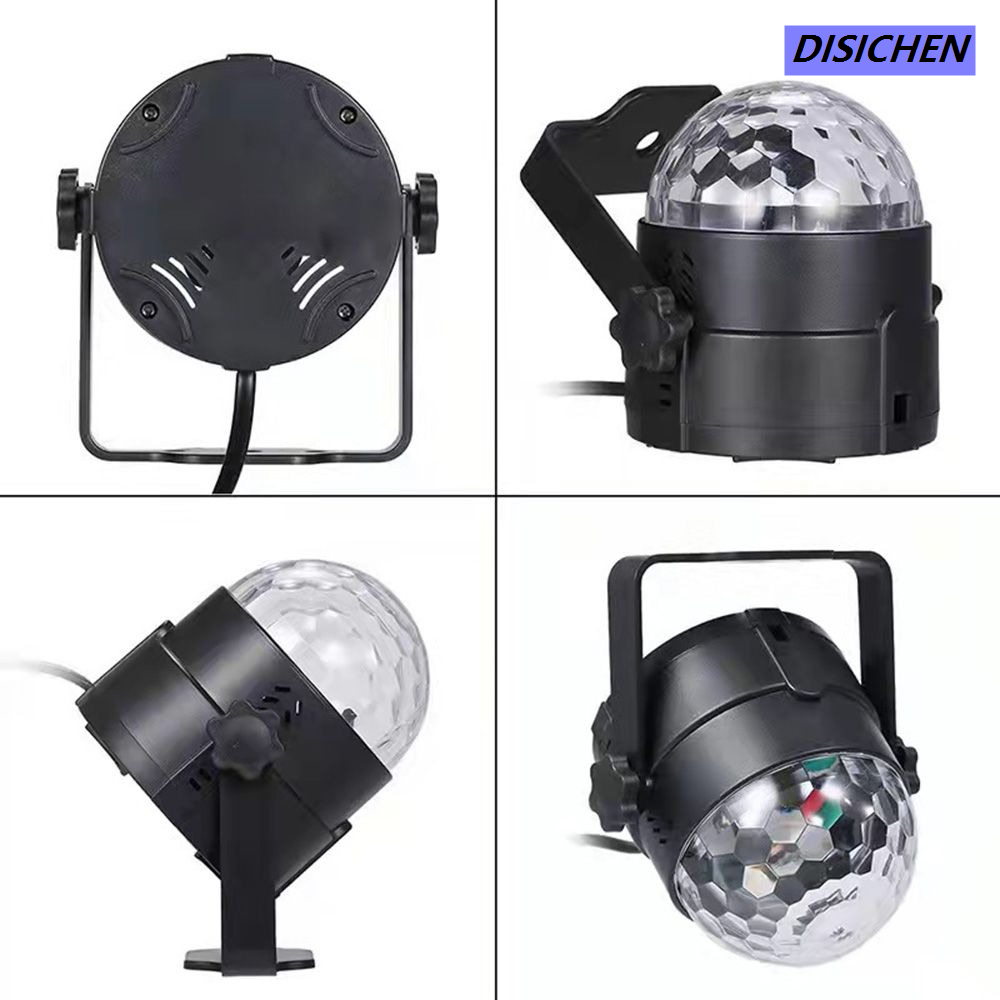 DISICHEN 【Premium Quality】 NEW Club DJ Ballroom LED Ball Light Stage Lights Remote Control Colorful Lamp