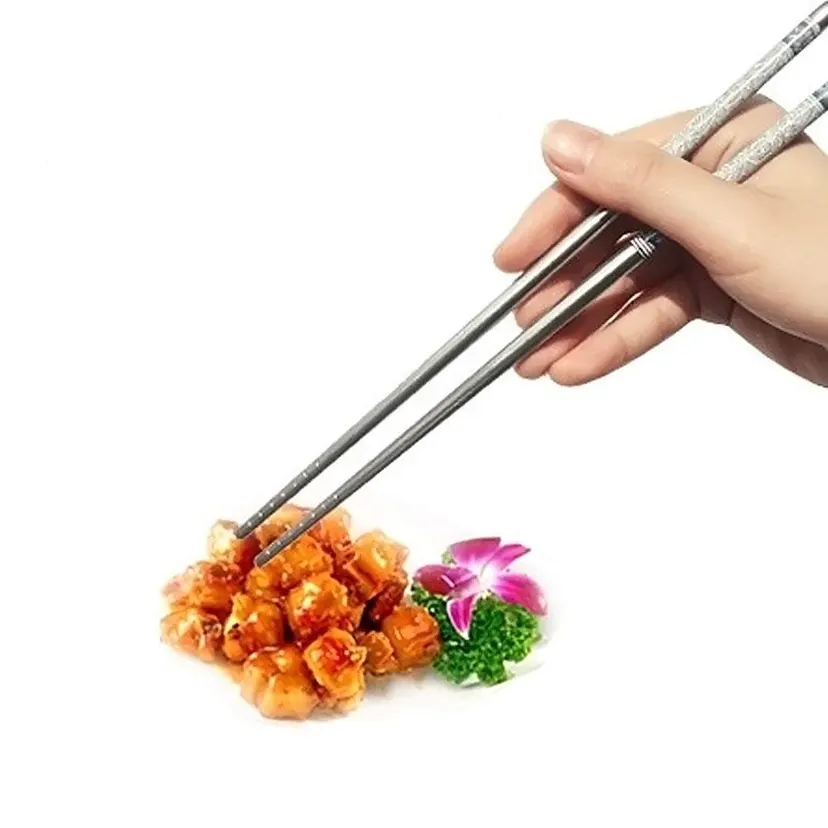 Stainless Steel Chopsticks 3 PAIR SET