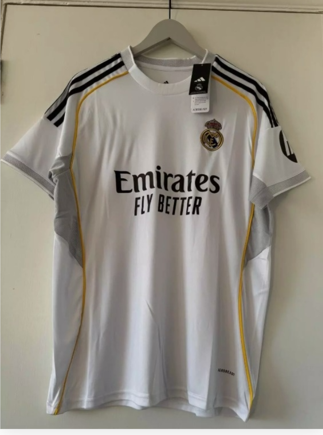 Real Madrid 2025-26 home kit, Grade Premium Jerseys for Adult