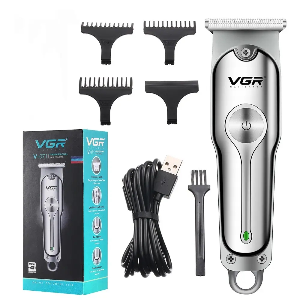VGR 071 Professional Rechargeable Hair Trimmer for Men | Electric Hair Clipper Barber Haircut Tool | Cordless Haircut Machine Grooming Kit for Men