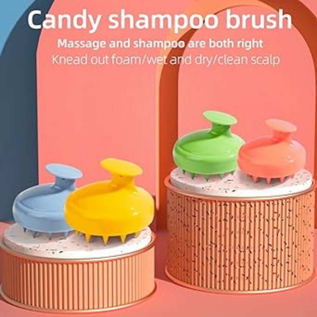 Soft Silicone Scalp Brush - Hair Clean & Massage Tool