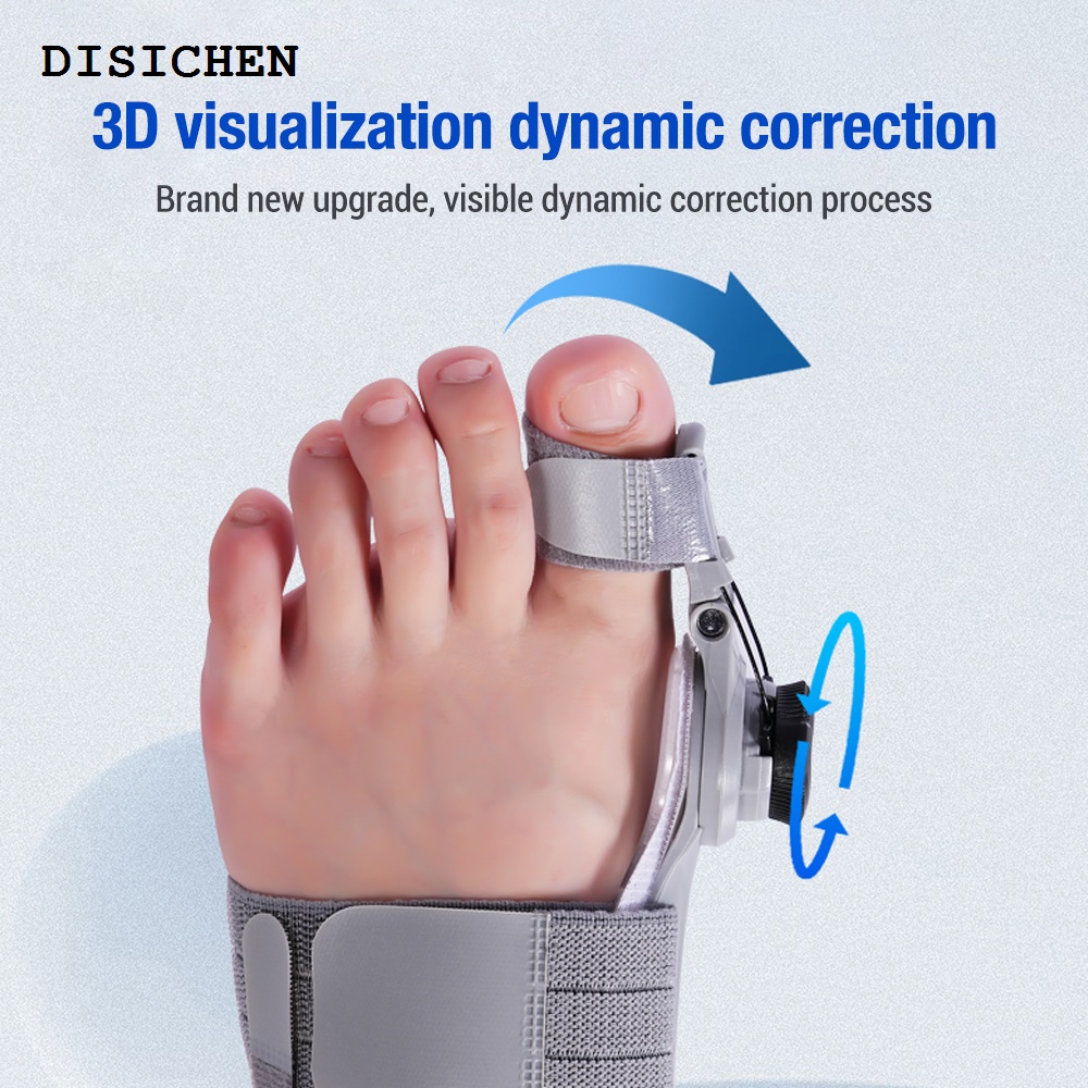 DISICHEN Original Bunion Splint Corrector Big Toe Straightener Foot Hallux Valgus Braces Orthopedic Supplies Pedicure Foot Care Pain Relief Unisex